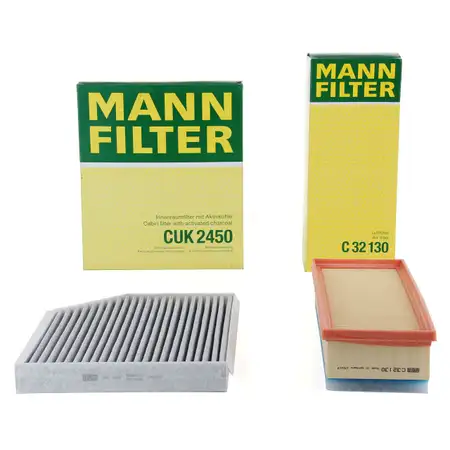 MANN Filterset f&uuml;r AUDI A4 (8K B8) A5 (8T 8F) Q5 (8R) 1.8 TFSI 2.0 TFSI 2.0 TDI