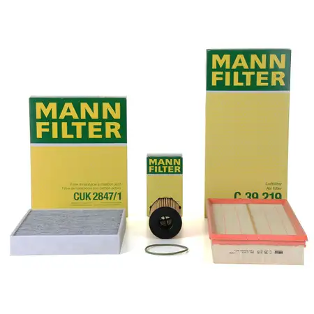 MANN Filterset f&uuml;r PORSCHE CAYENNE (92A) 3.0 Diesel 211 / 245 / 250 / 262 PS