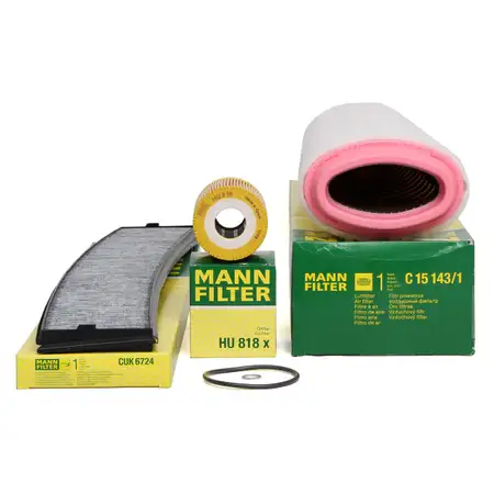 MANN Inspektionskit Filterpaket Filterset f&uuml;r BMW 3er E46 330d 330xd 184 PS