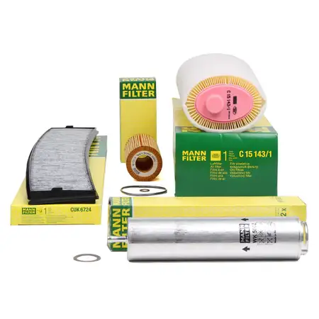MANN Inspektionskit Filterpaket BMW 3er E46 330xd 204 PS + X3 E83 3.0d 218 PS