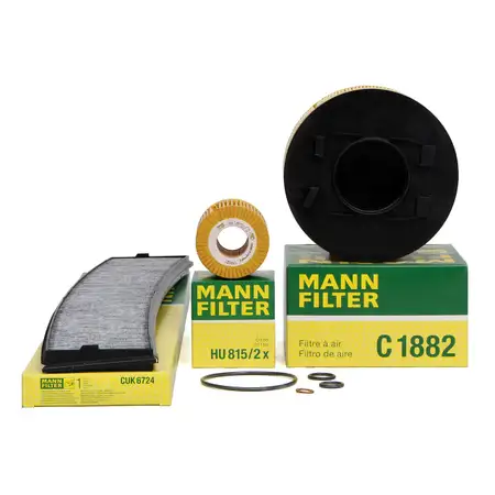 MANN Inspektionskit Filterpaket f&uuml;r BMW 3er E46 316i 115 PS + 318i 143 / 150 PS