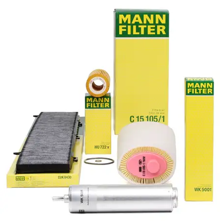 MANN Inspektionskit Filterpaket f&uuml;r BMW 3er E90 E91 318d 122 PS 320d 150/163 PS