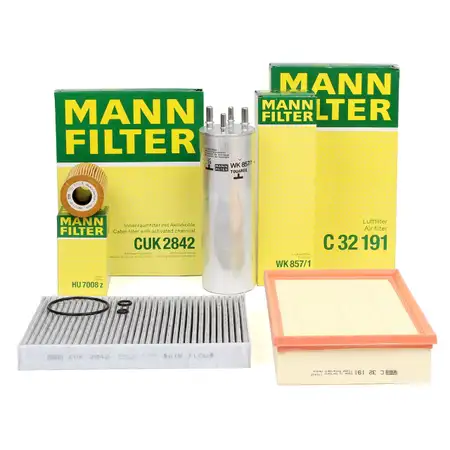 MANN Inspektionskit Filterpaket f&uuml;r VW MULTIVAN TRANSPORTER T5 2.0 TDI 84-140 PS