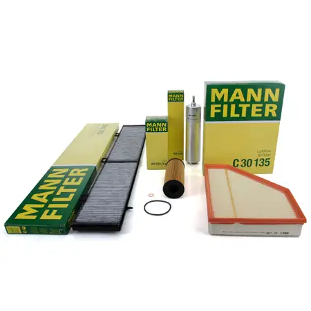 MANN Inspektionskit Filterpaket Filterset f&uuml;r BMW 3er E90 E92 E91 316/318/320d