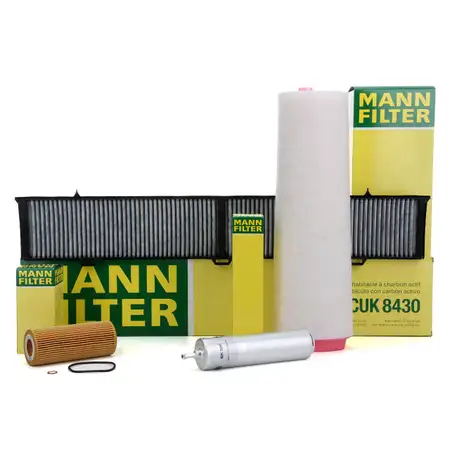 MANN Inspektionskit Filterpaket Filterset f&uuml;r BMW 3er E90 E93 E92 E91 325d 330d