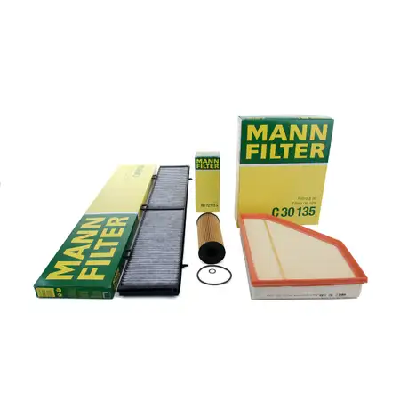 MANN Filterpaket Filterset f&uuml;r BMW E81 E87 116-123d E90 E91 E92 316-320d X1 E84