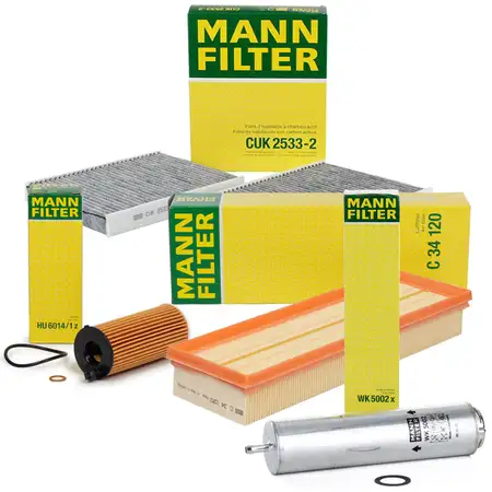 MANN Inspektionskit Filterset BMW 5er F10 F11 518d 150 PS + 520d 190/205/211 PS
