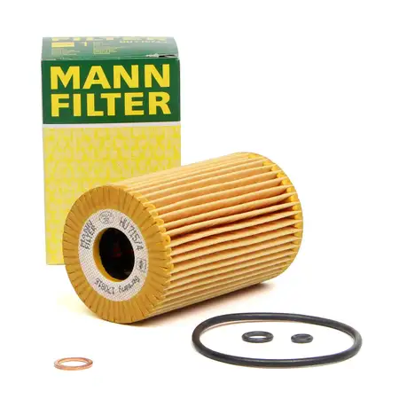 MANN &Ouml;lfilter HU715/4x f&uuml;r BMW 3er E30 E36 E46 5er E34 Z3 E36 ab 09.1995