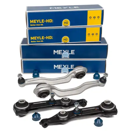 4x MEYLE Querlenker + Traggelenk MERCEDES C219 W211 S211 Vorderachse unten