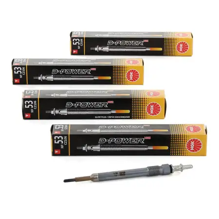 4x NGK Gl&uuml;hkerze 9957 CZ106 D-Power 53 DP53 MERCEDES W/S204 W/S211 200/220CDI