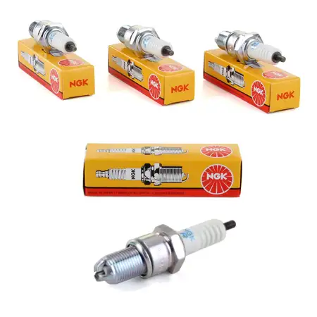 4x NGK Z&uuml;ndkerze Set 3377 BUR5ET f&uuml;r Audi 80 Seat Cordoba Ibiza Inca Toledo