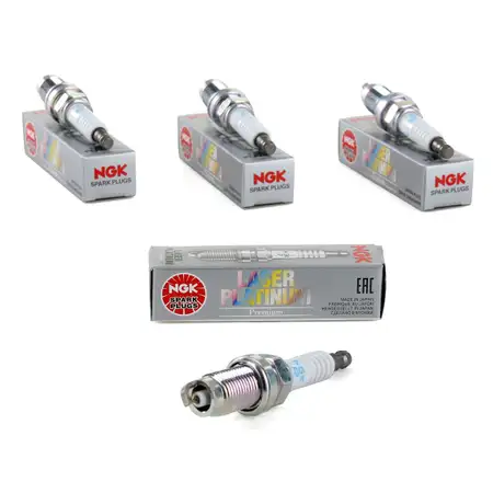 4x NGK Z&uuml;ndkerze Set Laser Platinum 7968 PZFR5D-11 OE-Nr 101000062AB