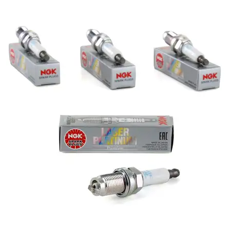 4x NGK Z&uuml;ndkerze Set Laser Platinum PZFR6R GOLF 5 6 TOURAN PASSAT TIGUAN 1.4TSI