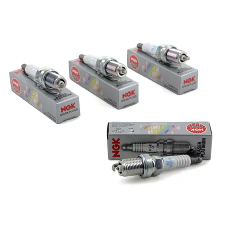 4x NGK Z&uuml;ndkerze Set Laser Platinum 6290 PFR6H-10 f&uuml;r Saab 9-3 9-5 2.0/2.3Turbo