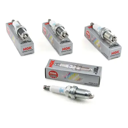 4x NGK Z&uuml;ndkerze Laser Platinum Set 7742 PZFR5N-11T f&uuml;r VAG 2.0 FSI 110kw 150PS