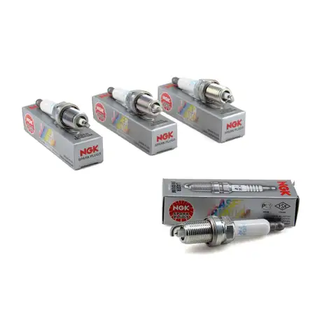 4x NGK Z&uuml;ndkerze Set Iridium 4294 IZFR6H11 BMW 1er E81 3er E46 E90/91 5er E60 X3