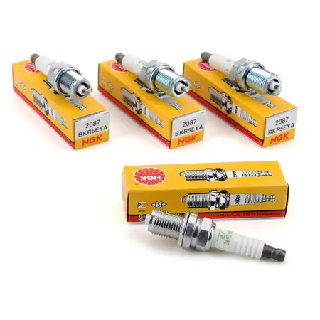 4x NGK Z&uuml;ndkerze 2087 BKR5EYA f&uuml;r Toyota 4 Runner Corolla Hilux Land Cruiser