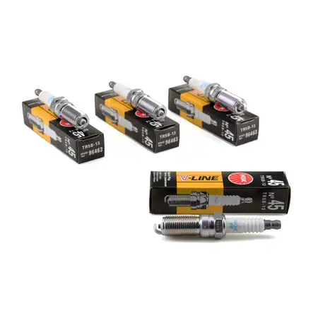 4x NGK Z&uuml;ndkerze V-Line 45 96463 TR5B-13 f&uuml;r Ford B-Max C-Max Fiesta Focus KA