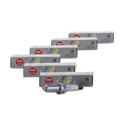 6x NGK Z&uuml;ndkerze LASER PLATINUM 95712 LZFR6AP11GS f&uuml;r BMW 6-Zylinder
