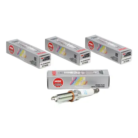4x NGK Z&uuml;ndkerze 97506 SILZKBR8D8S LASER IRIDIUM f&uuml;r BMW 1er 3er 4er 5er 6er 7er