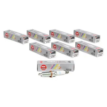 8x NGK Z&uuml;ndkerze 97506 SILZKBR8D8S LASER IRIDIUM f&uuml;r BMW 1er 3er 4er 5er 6er 7er