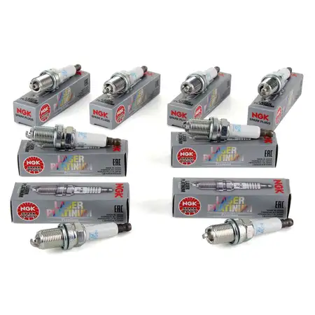 8x NGK Z&uuml;ndkerze 6840 PFR7W-T LASER PLATINUM AUDI A4 B7 A6 C6 A8 4E 3.2/4.2 FSI