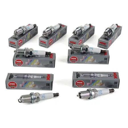 8x NGK Z&uuml;ndkerze 5547 PFR6W-TG LASER PLATINUM f&uuml;r AUDI A5 A6 A8 Q7 VW TOUAREG