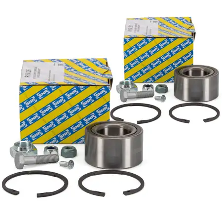 2x SNR R154.26 Radlagersatz AUDI 80 90 Coupe VW Golf 2 3 Jetta 2 Passat vorne / hinten