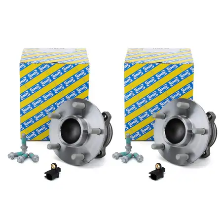 2x SNR Radnabe Radlager + ABS Sensor FORD FOCUS C-MAX / C-MAX FOCUS II hinten