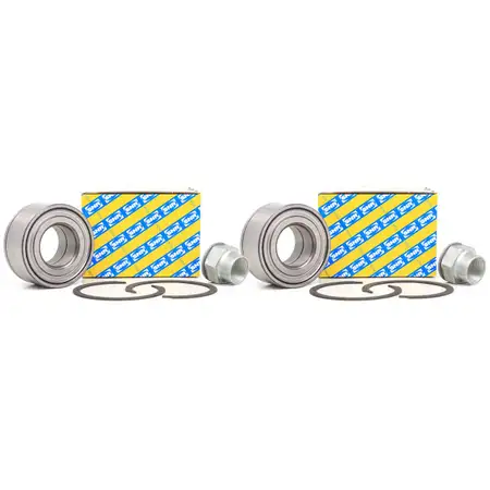 2x SNR Radlager Rep.-Satz f&uuml;r OPEL ADAM CORSA D CORSA E vorne links und rechts