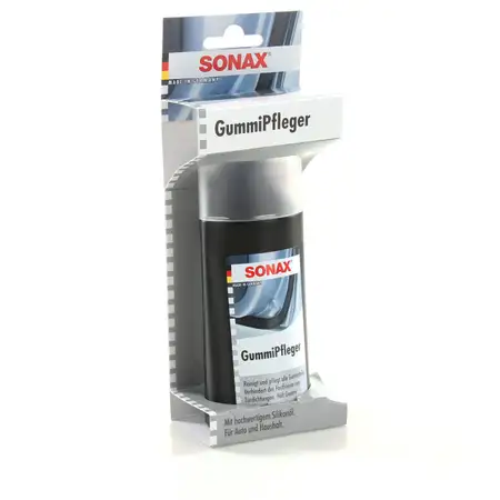 SONAX GummiPfleger mit hochwertigem Silikon&ouml;l f&uuml;r Auto+Haushalt 100ml 340000