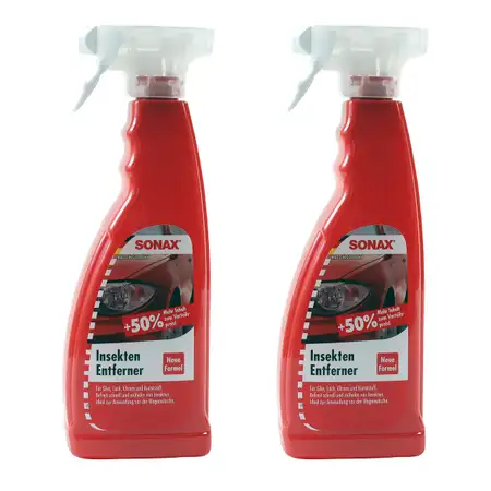 2x SONAX InsektenEntferner Spezialreiniger Auto-Insekten-Entferner 750ml 533400