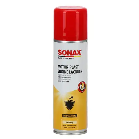 SONAX MotorPlast gl&auml;nzender Motor Schutzlack Motorpflege 300ml 330200