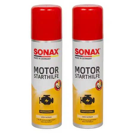 SONAX 312100 Motor Starthilfe Starpilot Starthilfespray Starterspray 2x 250ml