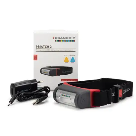 SCANGRIP I-Match 2 Akku COB-LED Sensor Kopflampe Stirnlampe Arbeitsleuchte