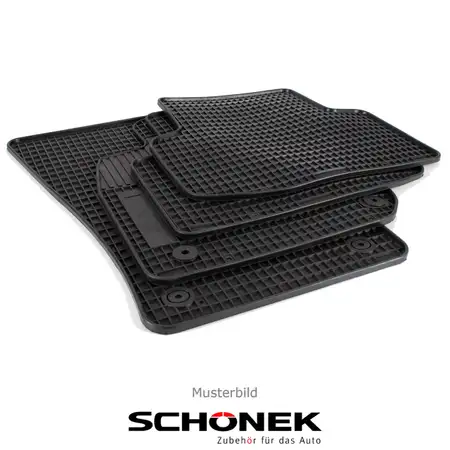 SCH&Ouml;NEK Gummimatten Fu&szlig;matten VW Caddy 3 Touran (1T1 1T2 1T3) 4-teilig