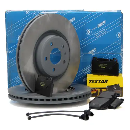 SEBRO Bremsscheiben + TEXTAR Bel&auml;ge + Wako PORSCHE MACAN (95B) 2.0 PR-1LA vorne