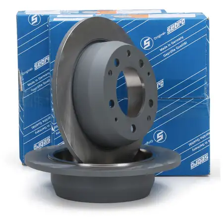 SEBRO Bremsscheiben Satz f&uuml;r PORSCHE 911 2.0 E + 2.0 L + 2.0 S 1966-1969 hinten