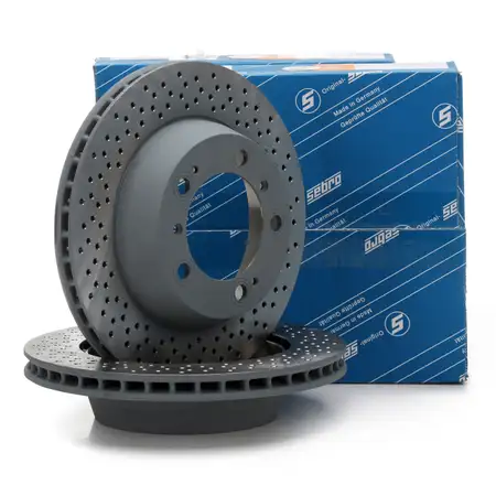 SEBRO Bremsscheiben f&uuml;r PORSCHE BOXSTER CAYMAN (986 987) S / R 3.2 3.4 hinten