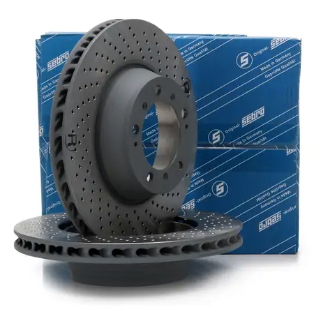 SEBRO Bremsscheiben f&uuml;r PORSCHE 911 (996 997 991) 3.0/3.6/3.8 Carrera hinten