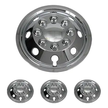 4x Radkappen Radblenden AMSTERDAM 14 Zoll CHROM f&uuml;r Transporter / Wohnmobile