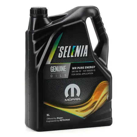 PETRONAS SELENIA Motor&ouml;l &Ouml;l WR PURE ENERGY 5W30 5W-30 Fiat 9.55535-S1 - 5 Liter