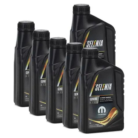 PETRONAS SELENIA Motor&ouml;l &Ouml;l K PURE ENERGY 5W40 5W-40 Fiat 9.55535-S2 - 6 Liter