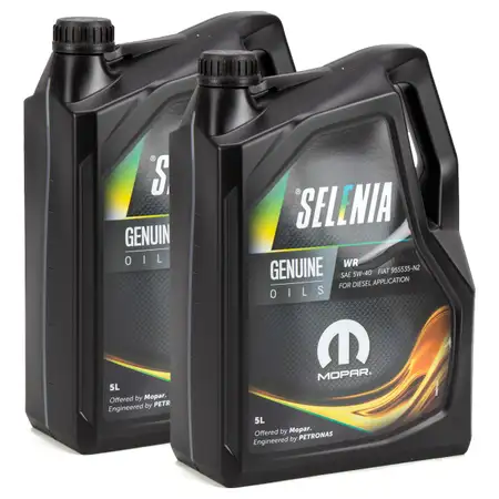 PETRONAS SELENIA Motor&ouml;l &Ouml;l WR WIDE RANGE 5W40 5W-40 Fiat 9.55535-S3 - 10 Liter