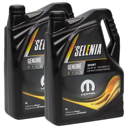 PETRONAS SELENIA Motor&ouml;l &Ouml;l SPORT 5W40 5W-40 f&uuml;r Fiat 9.55535-Z2 - 10L 10 Liter
