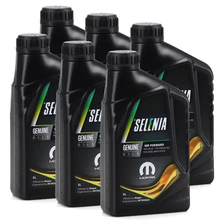PETRONAS SELENIA Motor&ouml;l &Ouml;l WR FORWARD 0W30 0W-30 Fiat 9.55535-DS1 - 6L 6 Liter