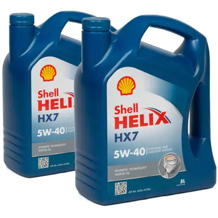 SHELL Motor&ouml;l &Ouml;l HELIX HX7 5W-40 5W40 MB 229.3 VW 502.00/505.00 - 10L 10 Liter