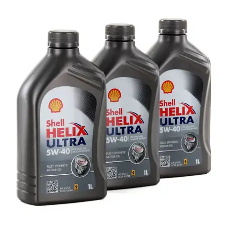 SHELL Motor&ouml;l &Ouml;l HELIX ULTRA 5W-40 5W40 MB 226/229.5 VW 502/505.00 - 3L 3 Liter