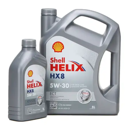 SHELL Motor&ouml;l &Ouml;L HELIX HX8 ECT C3 5W-30 5W30 f&uuml;r BMW LL-04 MB 229.31 229.51 - 6L