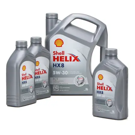 SHELL Motor&ouml;l &Ouml;L HELIX HX8 ECT C3 5W-30 5W30 f&uuml;r BMW LL-04 MB 229.31 229.51 - 8L
